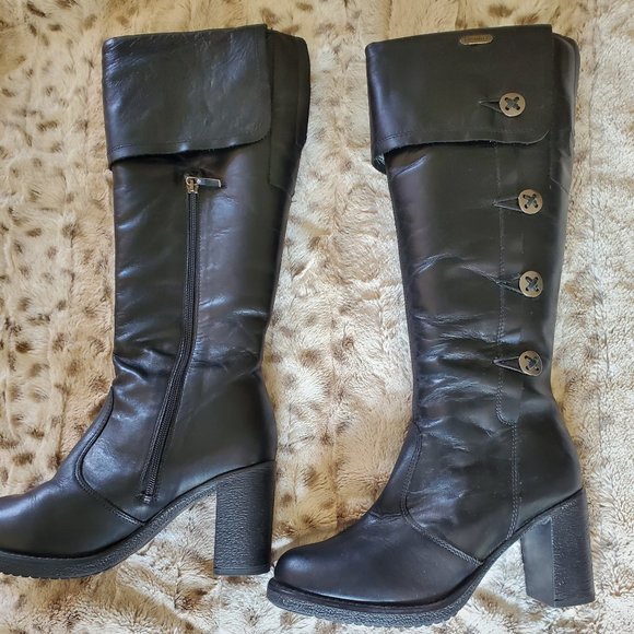 Pajar Black Heeled Boots - Picture 6 of 9